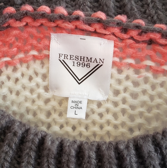 Striped Knit Sweater Large - Picture 5 of 5